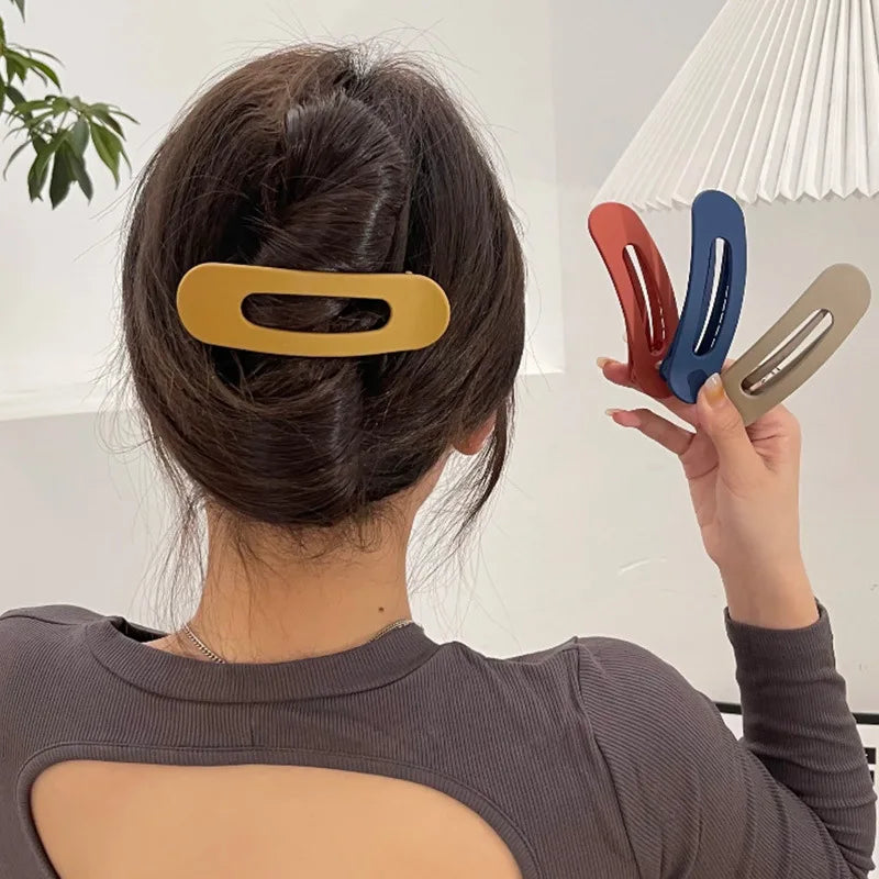 Κλιπ Μαλλιών Matte Duck Bill – Σετ για Φράντζες & Styling